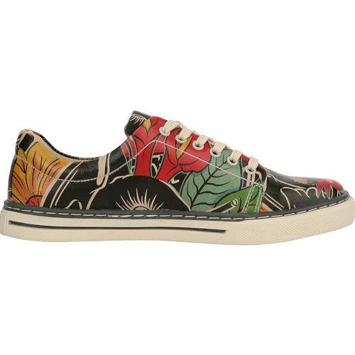 DOGO Vegan Leather Sneakers for Women - Handmade and Unique Fashion Sneakers for Women, Te Amo Design, Size 6 - Image 5