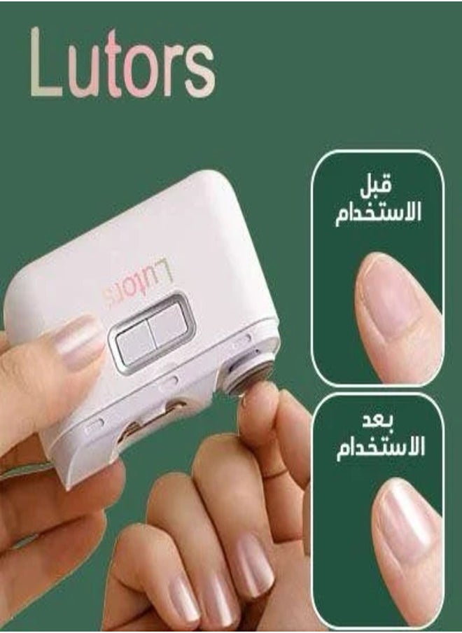 Lutors 2 in 1 Electric Nail Clipper, Nail Clipper and Nail File with USB Charger  - Image 2