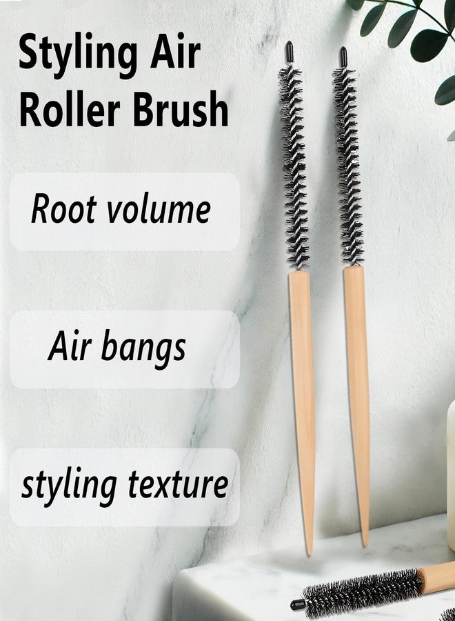 Jaasuee Small Round Styling Brush - Mini Roller Quiff Comb for Hairdressing - Lightweight Salon Brush for Thin, Short Hair, Bangs, Beard, Curling & Lifting - Image 3