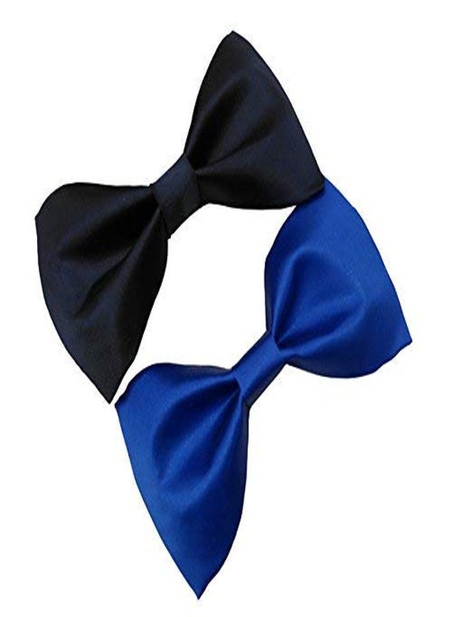 JMP Black And Navy Blue Bowtie For Boy's (Pack of 02) - Image 1
