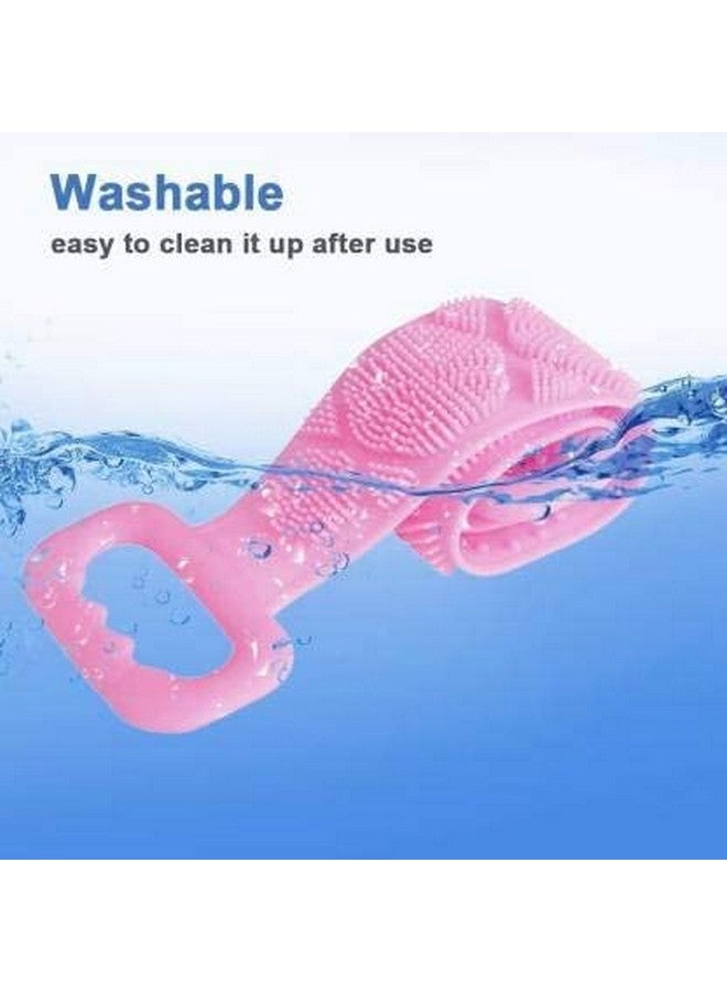 Shopfleet Bath Brush Bathing Belt Body Wash Brush Back Scrubber Body Washer For Dead Skin Removal For Men Women Kids Unisex (Multicolor) - Image 2