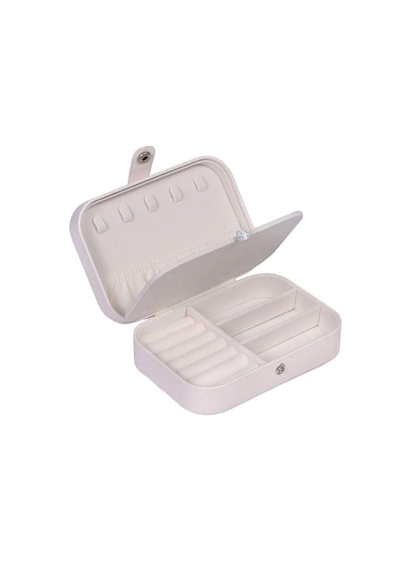 GGOOT Travel Jewelry Case Double Layer Small Earring Necklace Bracelet Organizer Box Display Holder,Jewelry Organizer - Image 1