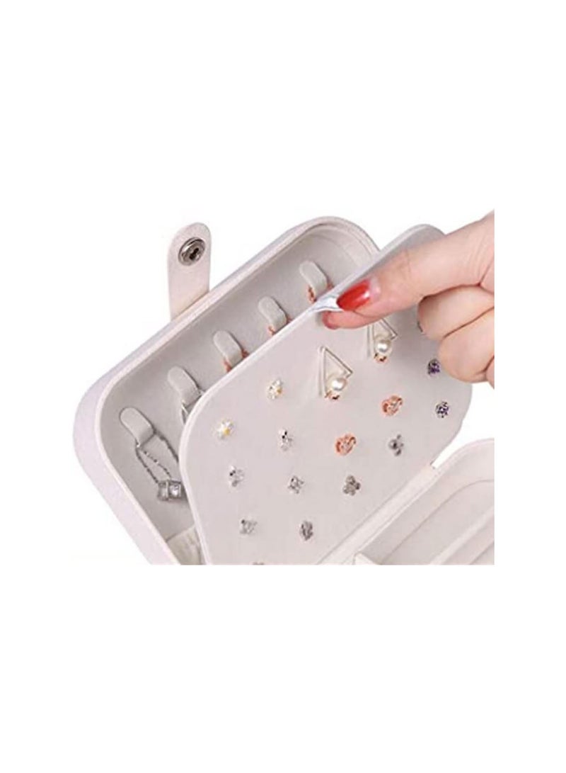 GGOOT Travel Jewelry Case Double Layer Small Earring Necklace Bracelet Organizer Box Display Holder,Jewelry Organizer - Image 4