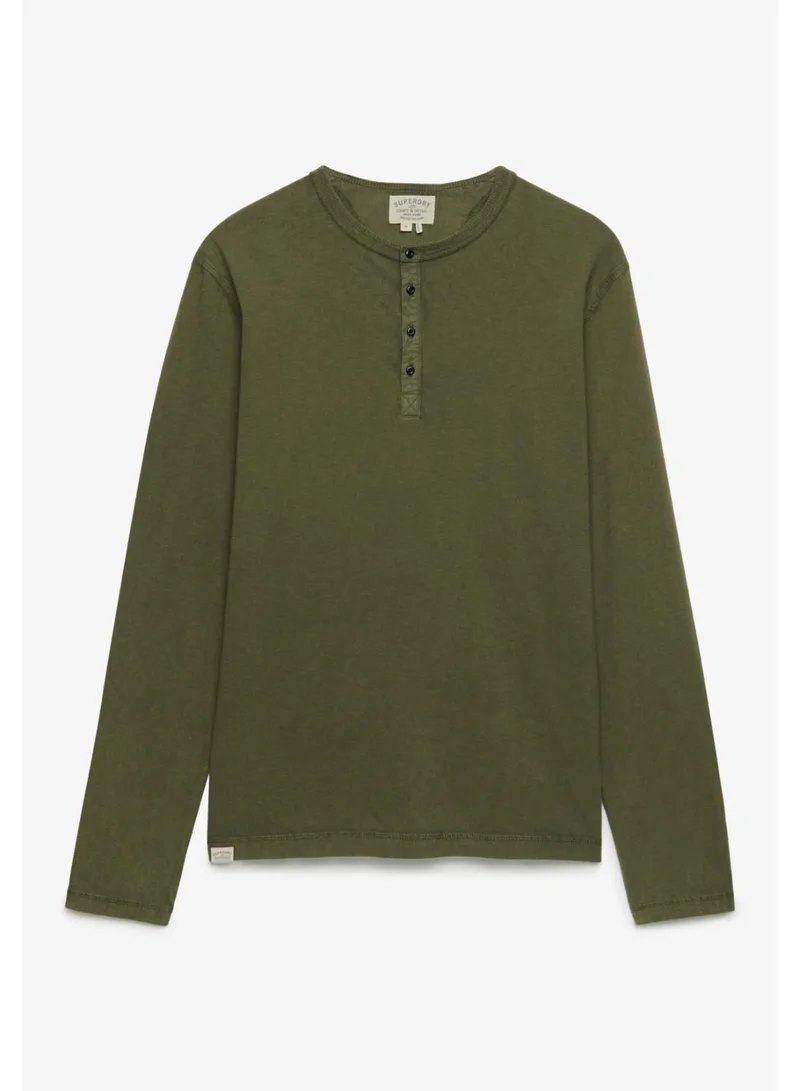 سوبر دراي Slub Long Sleeve Jersey Grandad Top