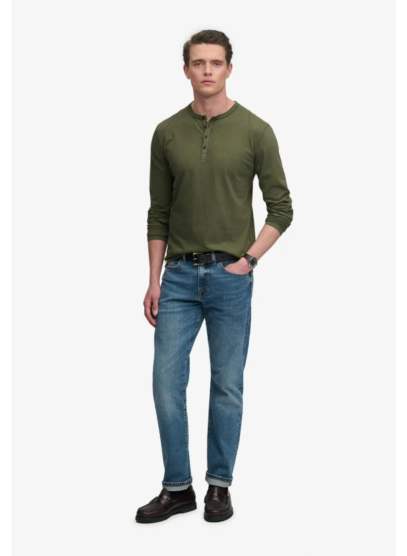 Superdry  Slub Long Sleeve Jersey Grandad Top for Men | Best Price UAE
