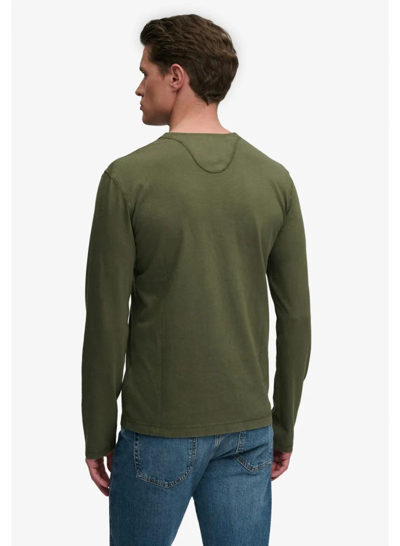 Superdry  Slub Long Sleeve Jersey Grandad Top for Men | Best Price UAE