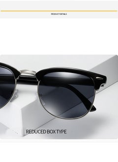 Generic Sunglasses Square Oversized Sunglasses for Women Men 2Pcs UV Protection Anti Eyestrain Big Flat Top Fashion  Rimless Shades for Driving Traveling Trendy All-match Sunglasses  - Image 4