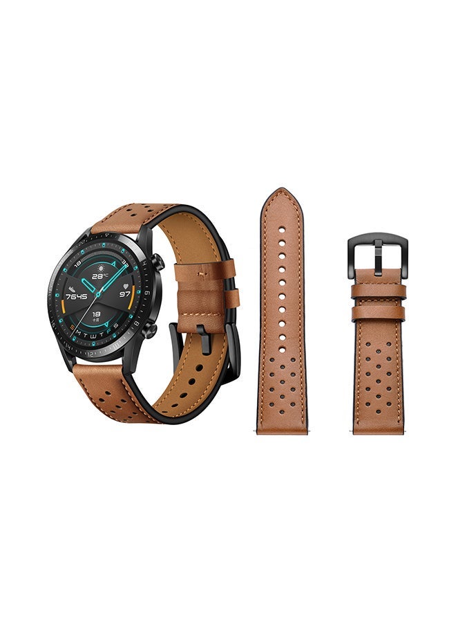 Loquat Replacement Band For Huawei Watch GT/GT 2 46mm Brown - Image 1