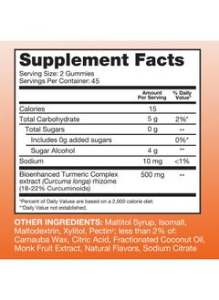 Qunol Zero Sugar Turmeric Gummies, Gummy with 500mg Turmeric Curcumin, Joint Support Supplement, Ultra High Absorption Tumeric Curcumin, Vegetarian, Gluten Free, 90 Count - pzsku/ZD9616418840798D983FCZ/45/_/1735908021/2eb5ba5c-1cfc-463d-92bb-11a9ef08cc8f