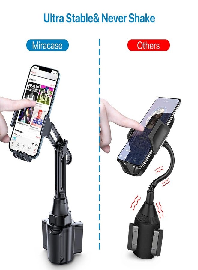 Miracase [2025 Latest Upgraded] Universal Cup Phone Holder for Car, [Rotatable & Adjustable] Long Neck Car Cup Holder Phone Mount Compatible with iPhone, Samsung, Google & More Smartphones - Image 2