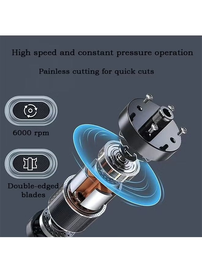 أداة تشذيب شعر الأنف المحمولة ، تشذيب شعر الوجه القابل لإعادة الشحن مع غطاء الحماية من الغبار ، أداة العناية بالرجال المقاومة للماء (أزرق) - Image 4
