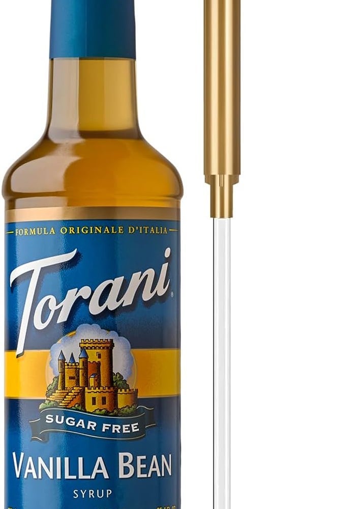 Torani شراب توراني خالي من السكر بنكهة الفانيليا مع مضخة - Image 1