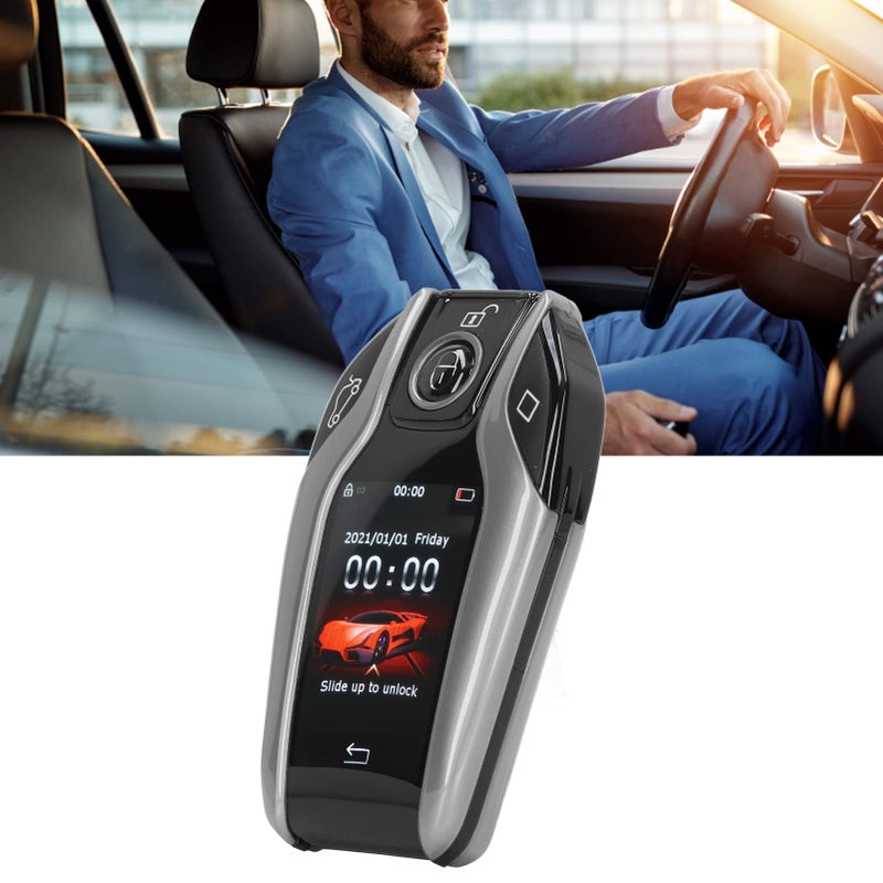 Black LCD Smart Key Remote with Screen Vehicle Security for Car Owners - Image 5