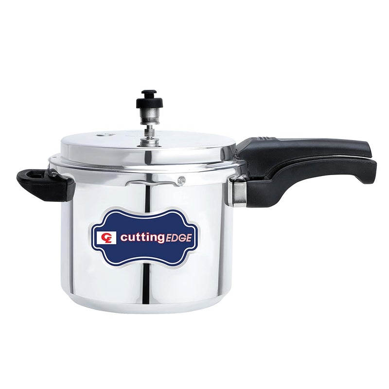 Cutting Edge Induction Base Inner Lid Aluminum Pressure Cooker 3 Litre Gas Induction Compatible Cooker For Rice Vegetable Grains Chicken Mutton - Image 1