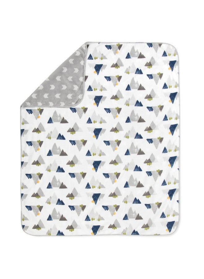 Baby Essentials Sherpa Fleece Baby Blankets For Boys And Girls Colorful Reversible Baby Blankets For Newborns Infants Toddlers And Nursery (Mountains & Arrows)  - Image 4