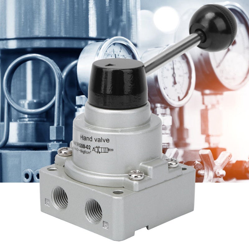 Pneumatic Valve: G1/4in Aluminum Alloy, Light & Durable - Direct Acting, Stable & Reliable 3 Position 4 Way Valve for Pneumatic Systems - Image 4