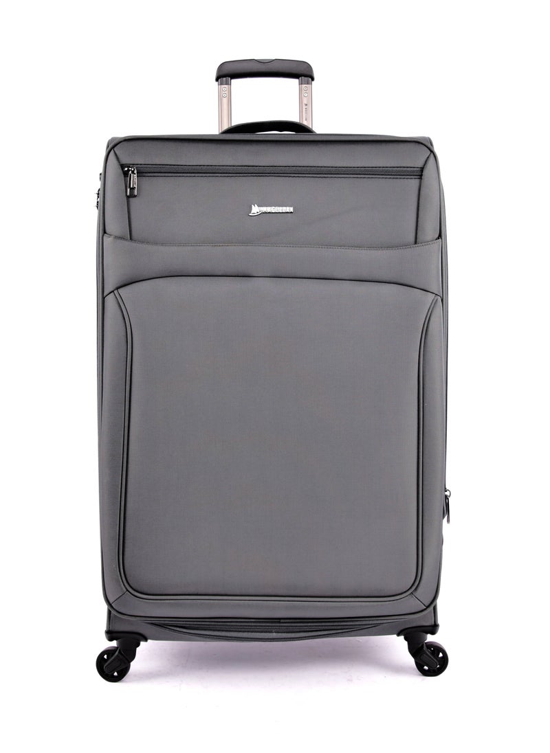 MAGELLAN Magellan Fabric Luggage Trolley Travel Bag 3Pc Set Size 20/24/28 Inch Grey  - Image 2