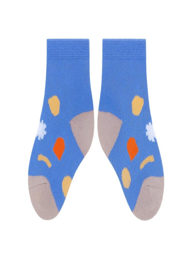 CUTEABLY جوارب للأطفال الرضع من عمر سنة واحدة - جوارب قطنية ناعمة للأطفال من عمر 6 إلى 12 شهرًا - طباعة متنوعة (IN، العمر، 6 أشهر، 12 شهرًا، 4، متعدد الألوان) - Image 5