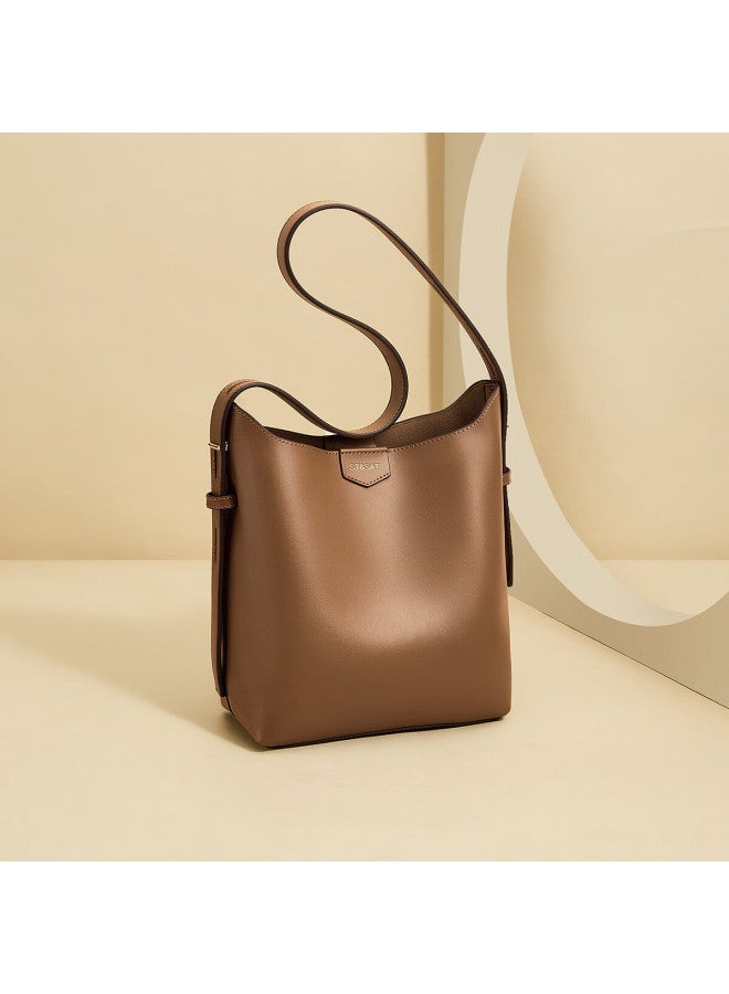 St&sat Women's Bag Bucket Shoulder Bag Large Capacity Crossbody Bag 38 Women's Day Gift For Wife And Mom - Image 5