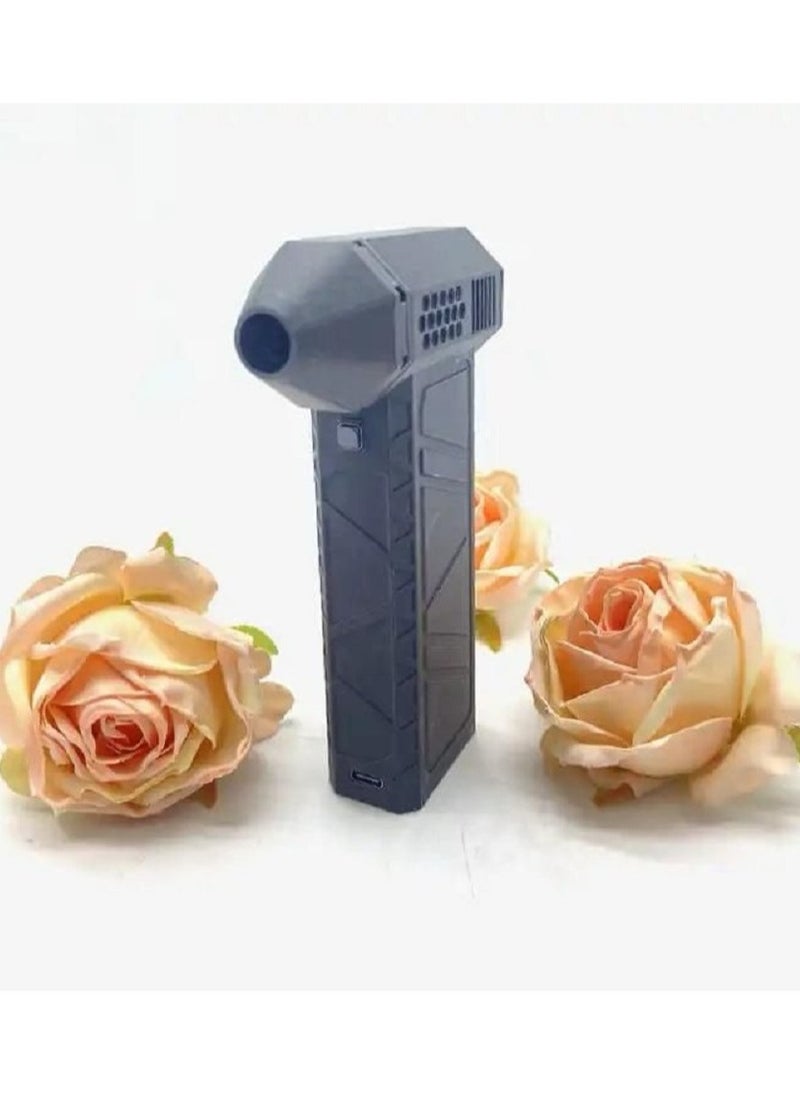 Powerful Mini Turbo Jet Fan Air Blower 110,000 RPM, 45MS Turbo Velocity, 3000mAh Wireless Operation, Brushless Motor Versatile and Adjustable for Cleaning, BBQ, and Multi-Purpose Use