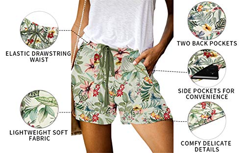 ONLYSHE Womens Comfy Drawstring Casual Elastic Waist Summer Lounge Shorts with Pockets - Image 4