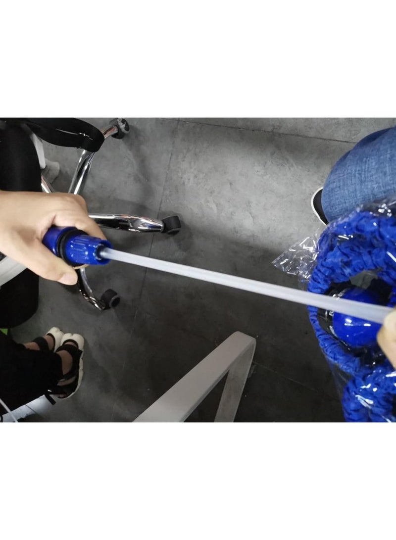 ارواق محول وصلات خراطيم الحديقة، خرطوم مياه مرن سحري قابل للتوسيع، خراطيم بلاستيكية مع مسدس رش لسقي غسيل السيارات، إصلاح رذاذ موصل خرطوم المياه (75 قدم) - Image 3