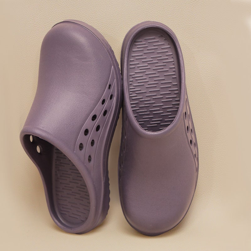 Operating Room Non-slip Slippers Womens Shoes for Surgeons Special Shoes Not Tired Feet Indoor Outdoor Mens Leisure gray purple 
