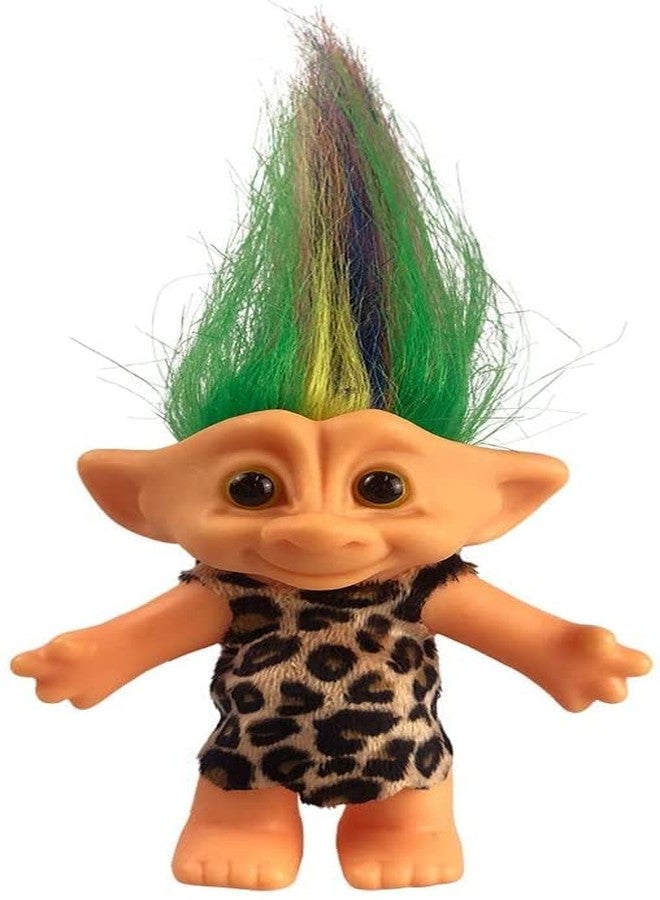 Yintlilocn Vintage Troll Dolls Chromatic Adorable for Collections, School Project, Arts and Crafts, Party Favors - 7.5" Tall Colorful Hair (Include The Length of Hair) - Image 1