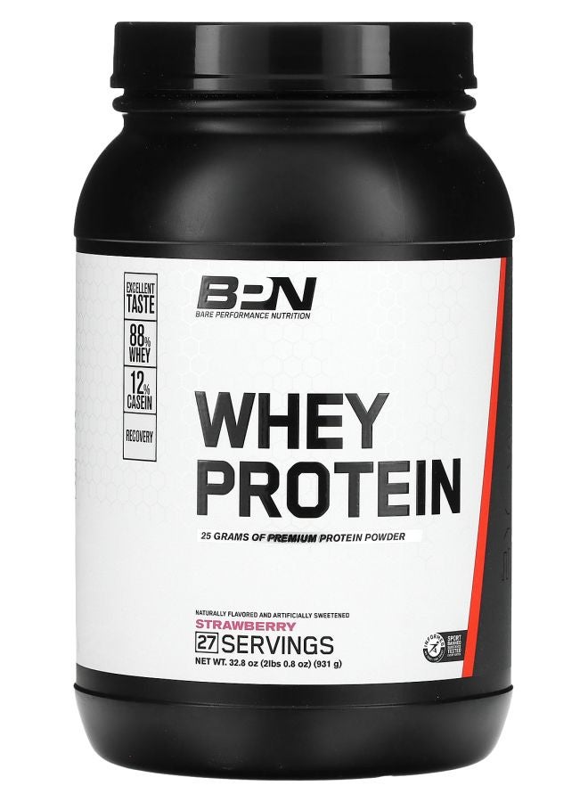 Bare Performance Nutrition Whey Protein Strawberry 2 lbs (931 g)