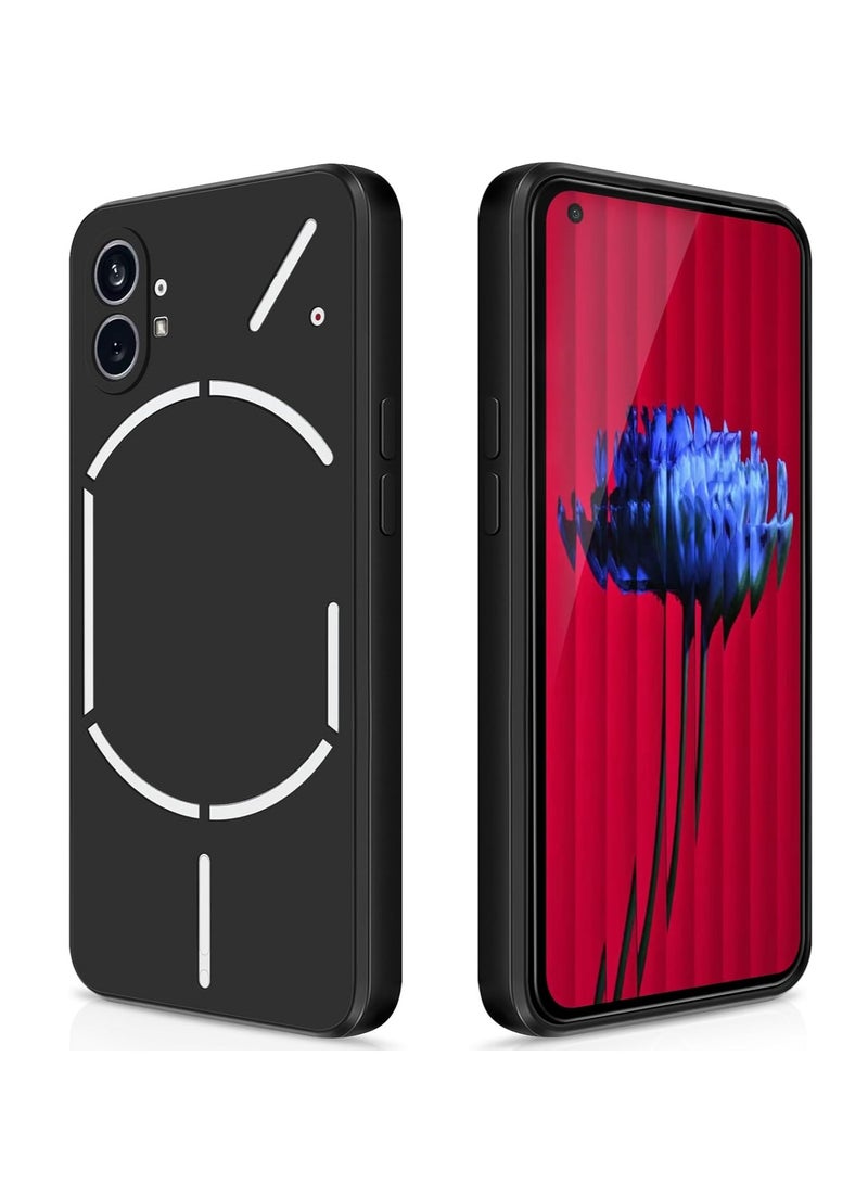 بورتوني لا شيء هاتف 1 غطاء حافظة سائل من السيليكون غطاء حماية الكاميرا حافظة واقية مضادة للصدمات مع بطانة من الألياف الدقيقة لهاتف لا شيء 1 - Image 1