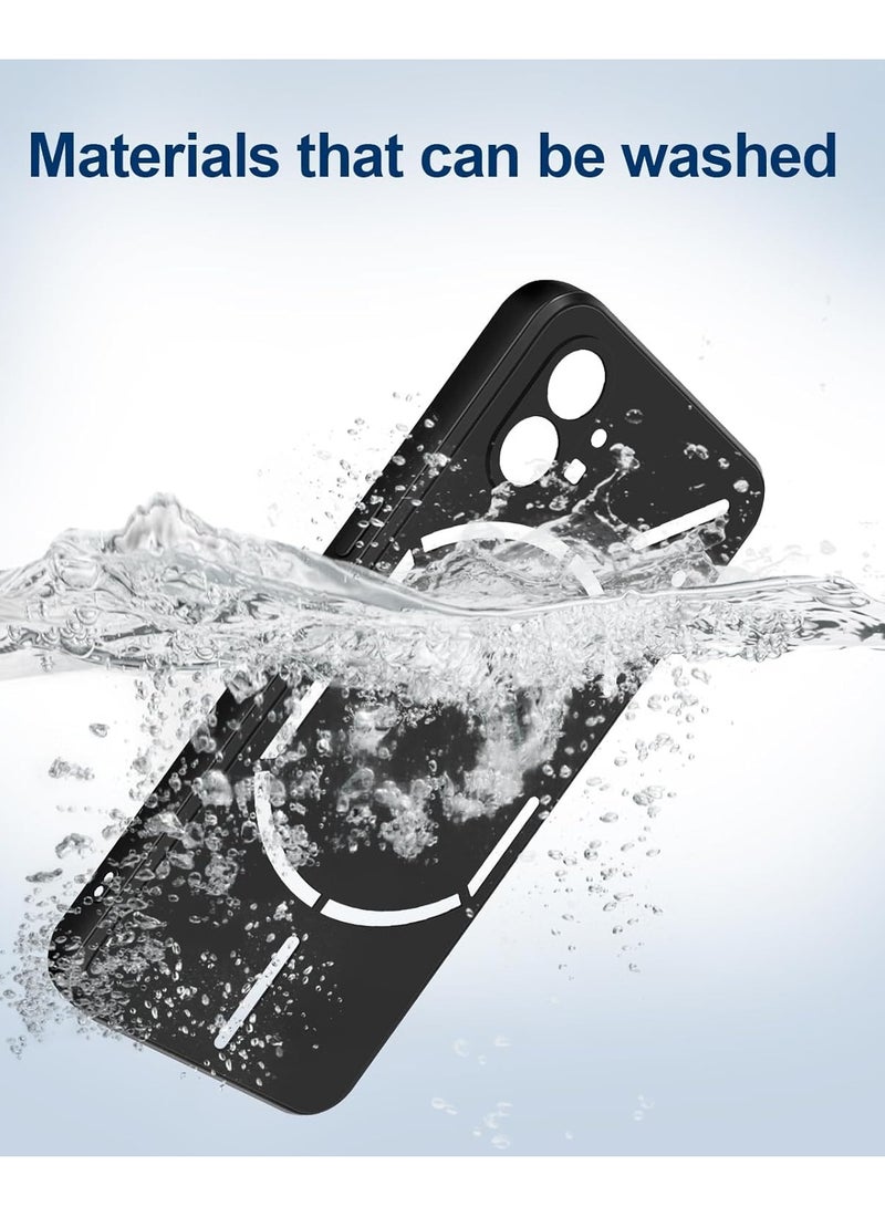 بورتوني لا شيء هاتف 1 غطاء حافظة سائل من السيليكون غطاء حماية الكاميرا حافظة واقية مضادة للصدمات مع بطانة من الألياف الدقيقة لهاتف لا شيء 1 - Image 3