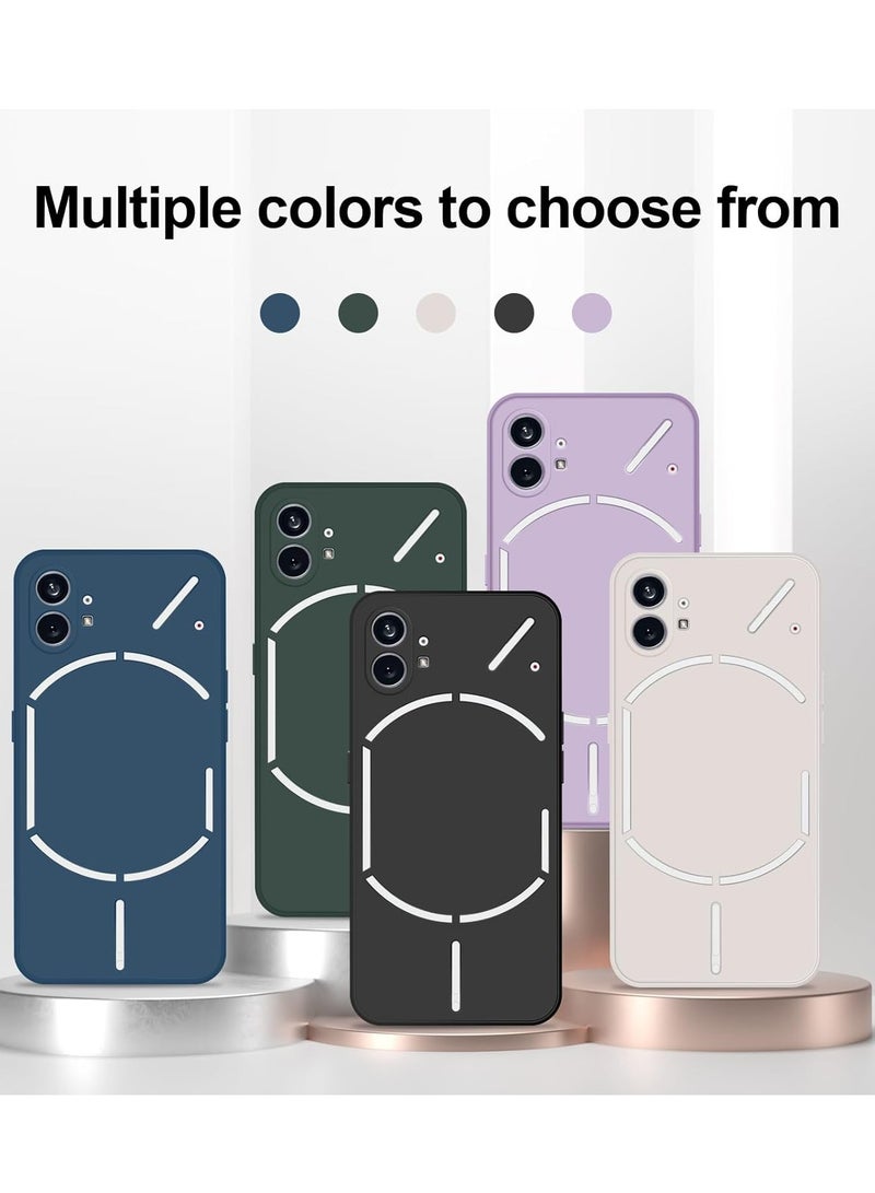 بورتوني لا شيء هاتف 1 غطاء حافظة سائل من السيليكون غطاء حماية الكاميرا حافظة واقية مضادة للصدمات مع بطانة من الألياف الدقيقة لهاتف لا شيء 1 - Image 4