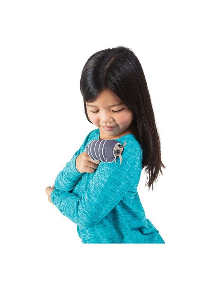 Folkmanis Mini Roly Poly Finger Puppet, Gray - Image 2