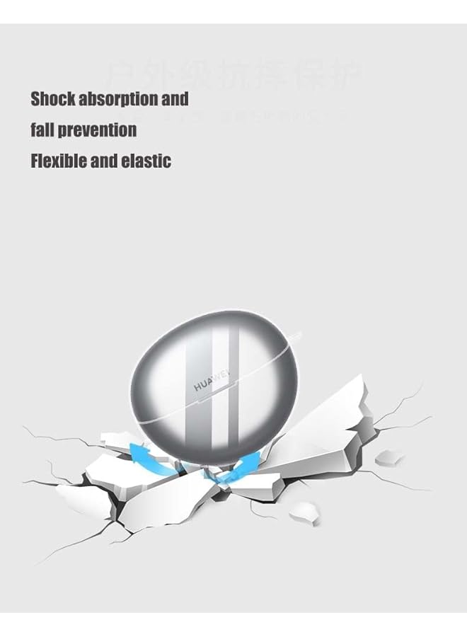 erorex 2 Pcs Silicone Case Compatible With Huawei Freeclip Protective Cover For Headphones Clear - Image 4