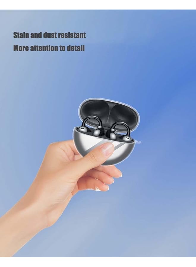 erorex 2 Pcs Silicone Case Compatible With Huawei Freeclip Protective Cover For Headphones Clear - Image 3