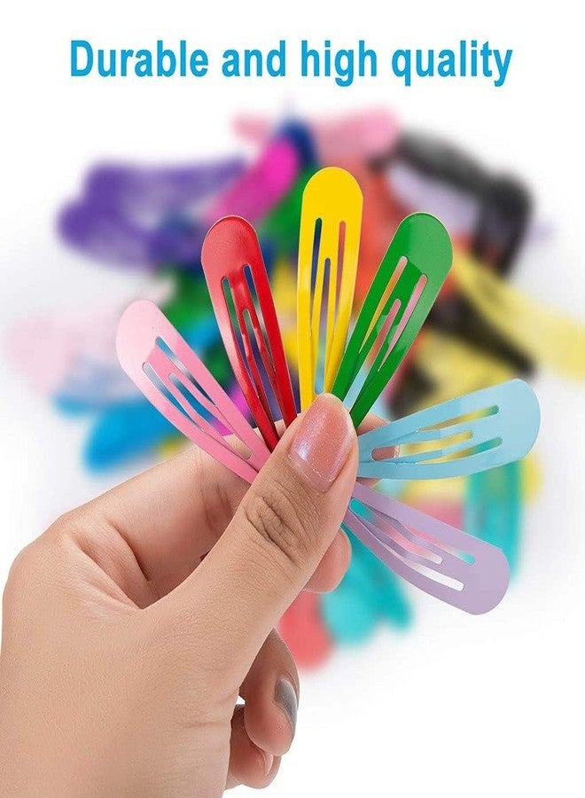 Evrysdi Metal Snap Hair Clips No Slip Hair Barrettes Long Hair Side Clip for Girls Women Hair Accessories Black_Color (Pair of Set-12) - Image 4