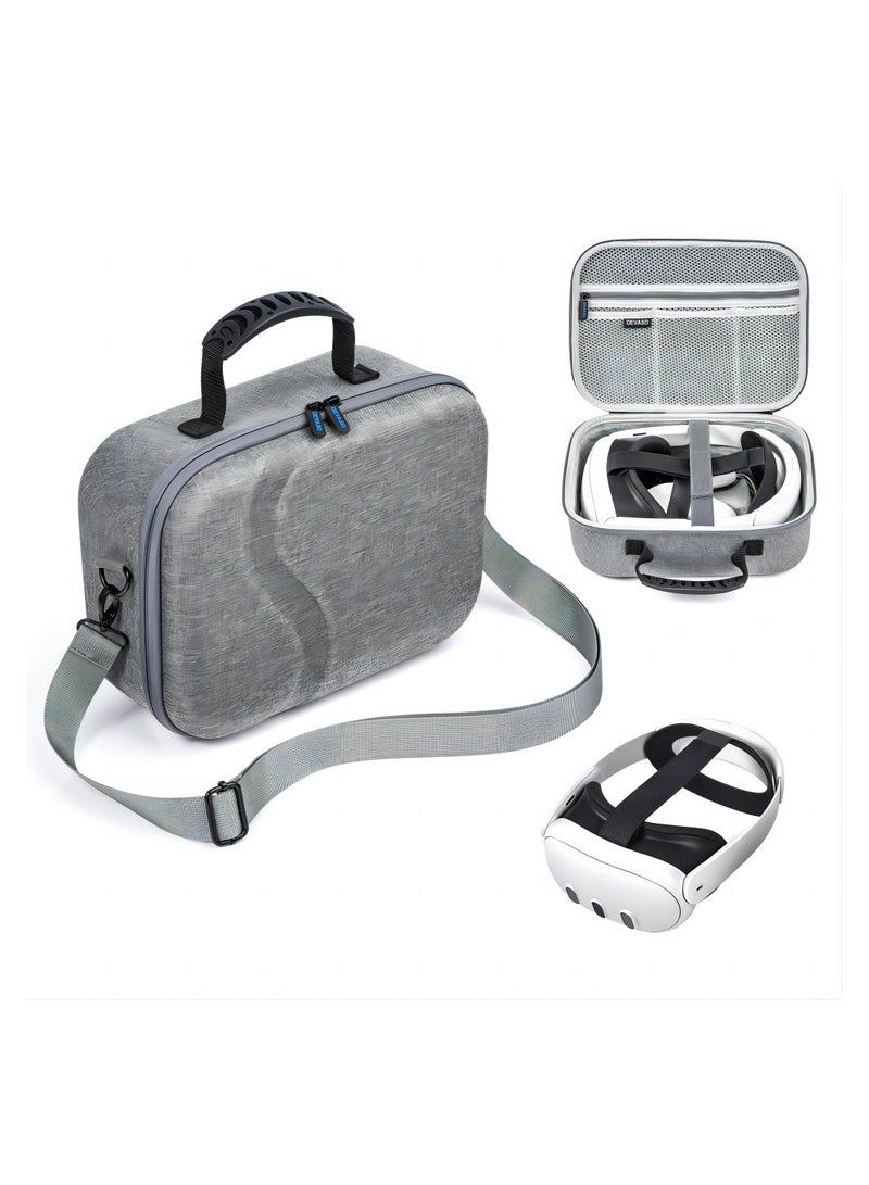 Image حقيبة حمل لميتّا كويست 3، حقيبة تخزين للسفر لأوكولوس كويست 3 مع حزام النخبة، وحدات التحكم وغيرها من الملحقات، حقيبة صلبة وبطانة ناعمة للسفر والتخزين - Image 1