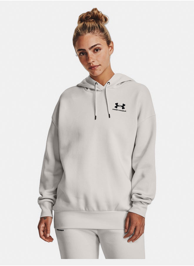 UNDER ARMOUR Essential Fleece Oversized Hoodie  - Image 1