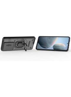 VKL حافظة متوافقة مع حافظة Xiaomi Poco X6 Pro 5G مع غطاء عدسة الكاميرا المنزلقة، متوافقة مع حافظة Xiaomi Redmi K70E 5G (أسود)  - Image 5