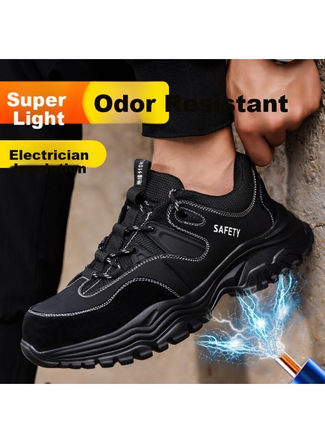 GUYISA Guyisa Men's Winter Ulated Electrician Safety Shoes With Plastic Toe Cap, Anti-smashing, Anti-piercing, Lightweight Soft Sole Work Safety Shoes 3102kv Size 41 - Image 3