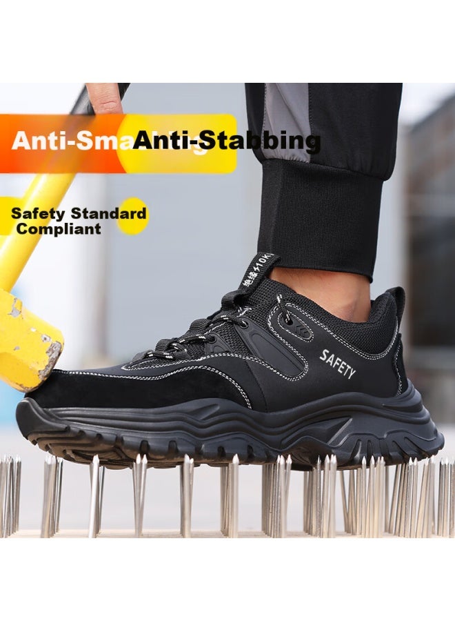 GUYISA Guyisa Men's Winter Ulated Electrician Safety Shoes With Plastic Toe Cap, Anti-smashing, Anti-piercing, Lightweight Soft Sole Work Safety Shoes 3102kv Size 41 - Image 5