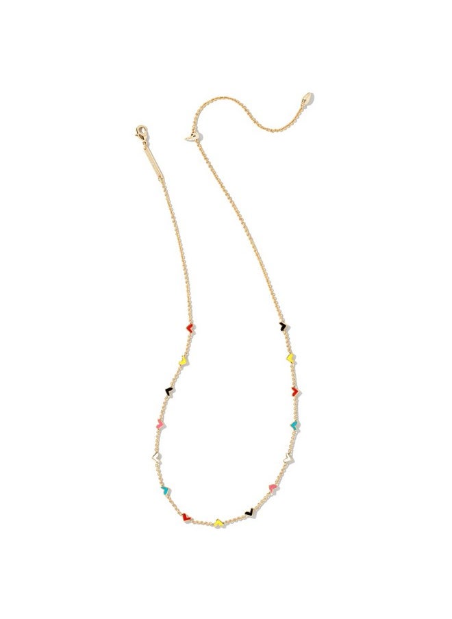 Kendra Scott Kendra Scott Haven Heart Gold Strand Necklace in Multi Mix, Fashion Jewelry For Women  - Image 1