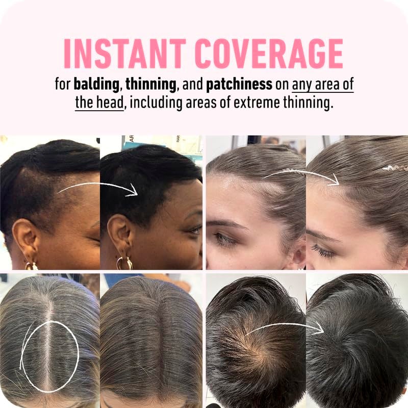 BOLDIFY Hairline Powder (LARGE, 10g) - Root Touch Up Hair Color for Gray Coverage - Bald Spot Concealing Hair Powder for Women & Men - 24-Hour Stain-Proof - Gray - Image 4