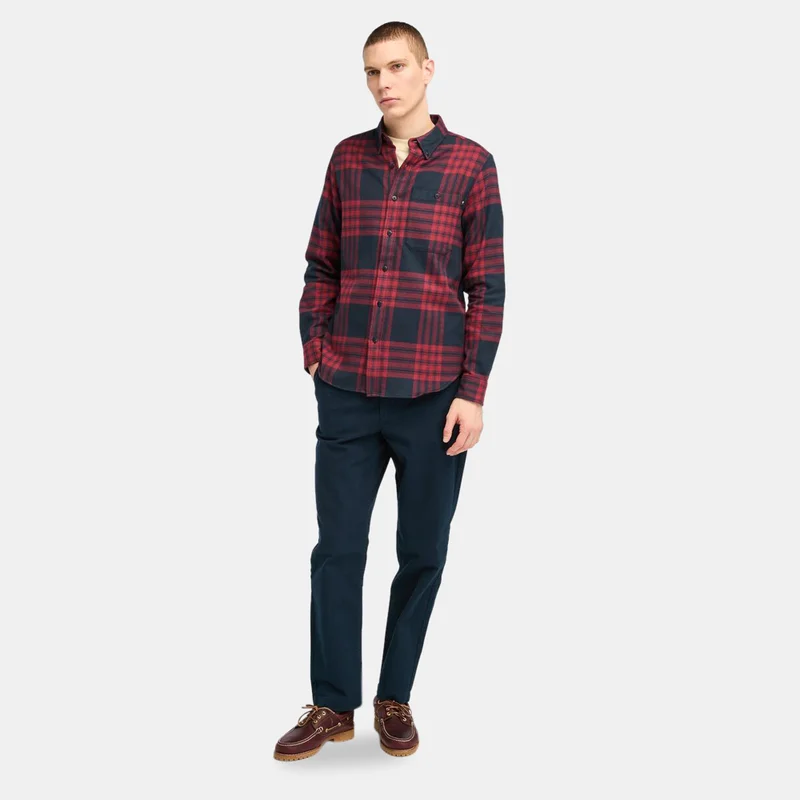 Timberland Blue Men's Flannel Check Shirt for Men | Best Price UAE
