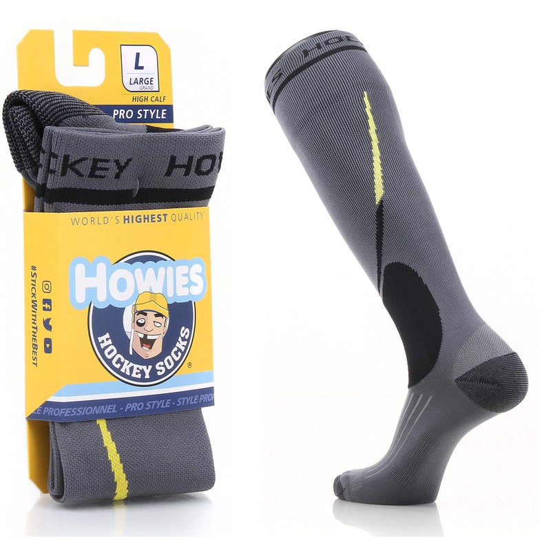 Howies Hockey - Pro Style Skate Socks - Large (Mens 10-13) - Reinforced Ankle Padding and Moisture-Wicking Material - Premium Ice Hockey Socks - Image 1