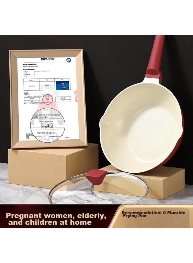 Ssn Ceramic Wok, Cooking Pan For Home Use, Induction Cooker Compatible, Low Frying Pan, Gas Stove-specific Cookware - Image 2