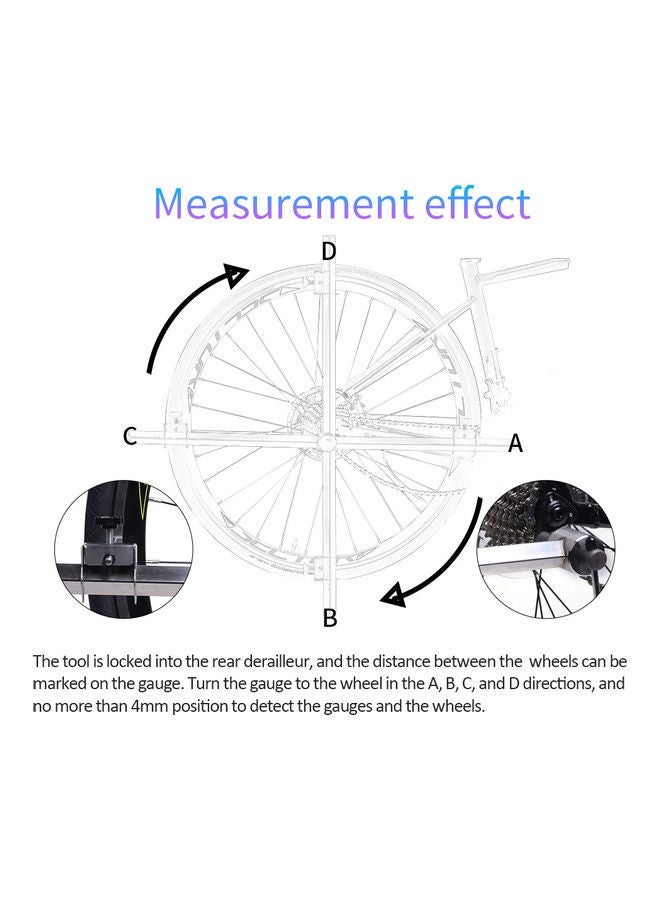 NIBEMINENT MTB Mountain Bicycle Derailleur Hanger Alignment Gauge Tool 43x9cm  - Image 4