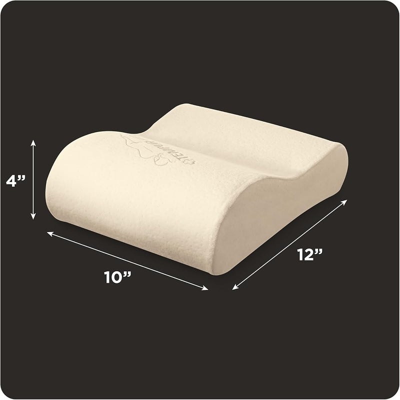 تيمبور-بيديك وسادة عنق Tempur-Pedic من نوع Tempur، مثالية للسفر، باللون الأبيض - Image 5