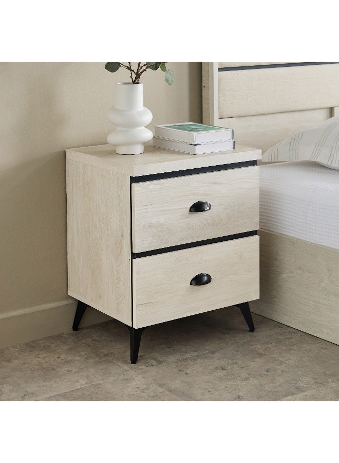 Home Box طاولة جانبية جرابي مع 2 درج - Image 1