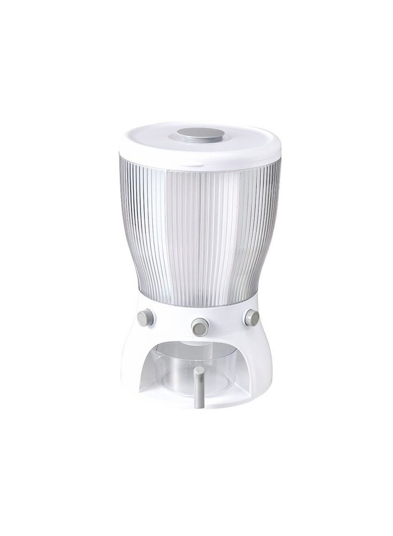 360 Degree Rotatable Large Capacity 4 Grid Food Dispenser Cereal Containers With Measuring Cup